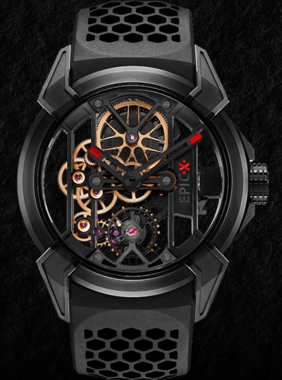 Jacob & Co EPIC X BLACK TITANIUM 5N COLOR GEARS EX100.21.NS.PX.A Replica watch